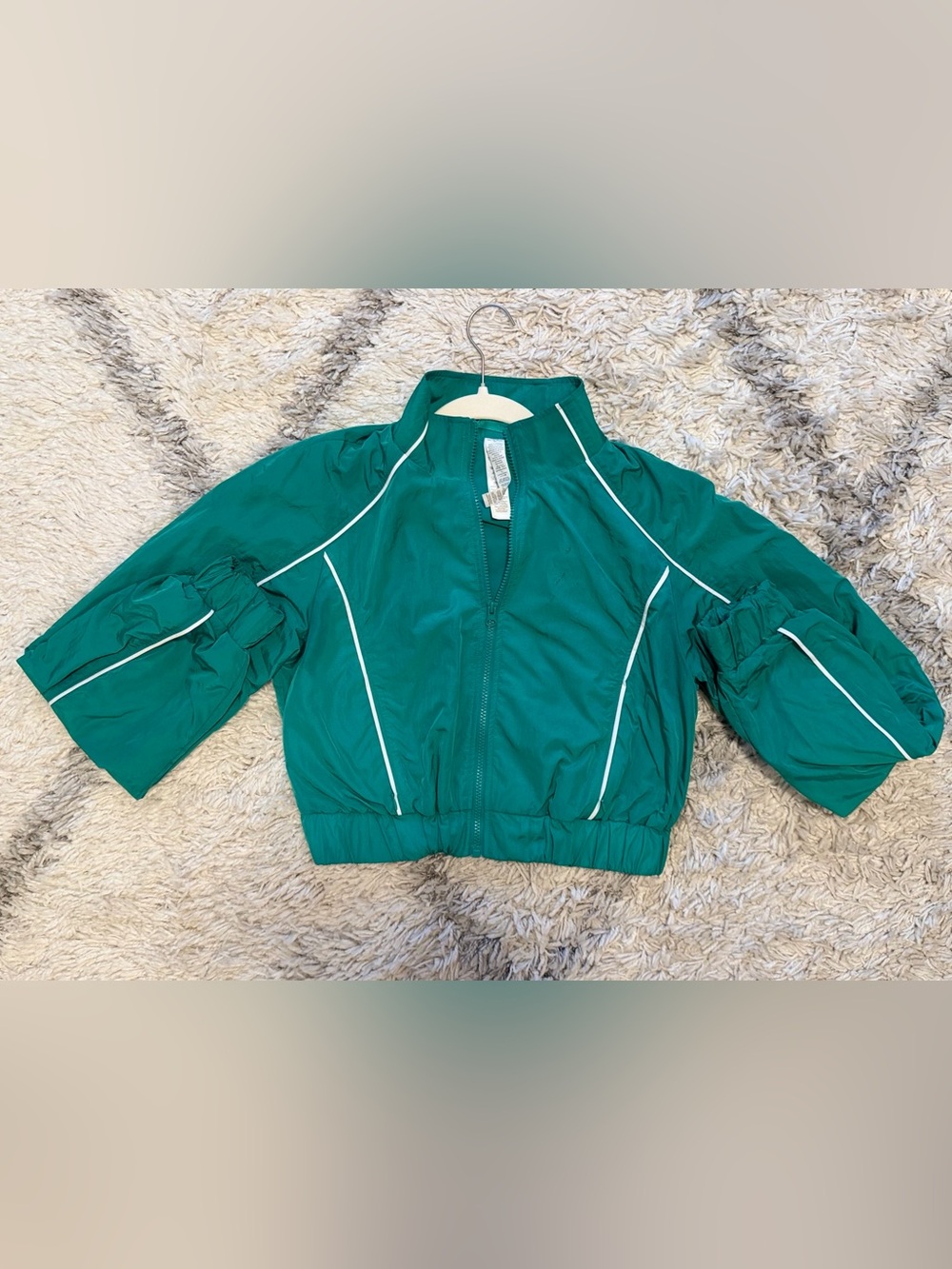 ALO Yoga Motivate Full Zip Track Jacket- Spruce Green- Sz XS